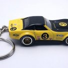 RARE KEYCHAIN 68/69/70 YELLOW BLACK CHEVY CORVETTE C3 CUSTOM Ltd GREAT GIFT