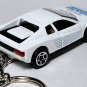 VERY RARE KEY CHAIN WHITE FERRARI MIAMI VICE LOGO DON JOHNSON CUSTOM LTD EDITION