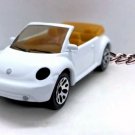 RARE KEYCHAIN WHITE VW NEW BEETLE CONVERTIBLE CUSTOM Ltd GREAT GIFT & SHOW