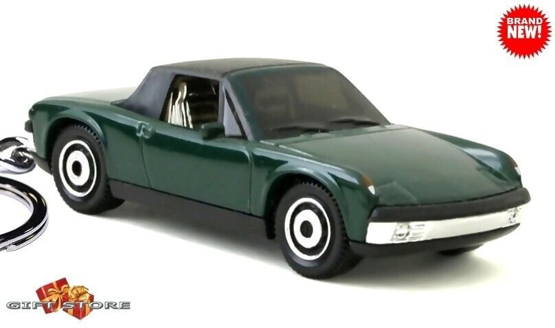 VERY RARE KEYCHAIN GREEN BLACK VW PORSCHE 914/6 NEW CUSTOM Ltd GREAT GIFT