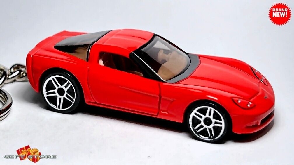 RARE KEYCHAIN RED CHEVY CORVETTE C6 CHEVROLET CUSTOM Ltd EDITION GREAT GIFT