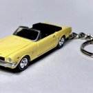 RARE KEY CHAIN RING PHOENICIAN YELLOW 1965 FORD MUSTANG CONVERTIBLE & GREAT GIFT