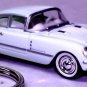 RARE KEYCHAIN 54 CHEVY CORVETTE CORVAIR C1 & TRAILER CUSTOM Ltd GREAT GIFT