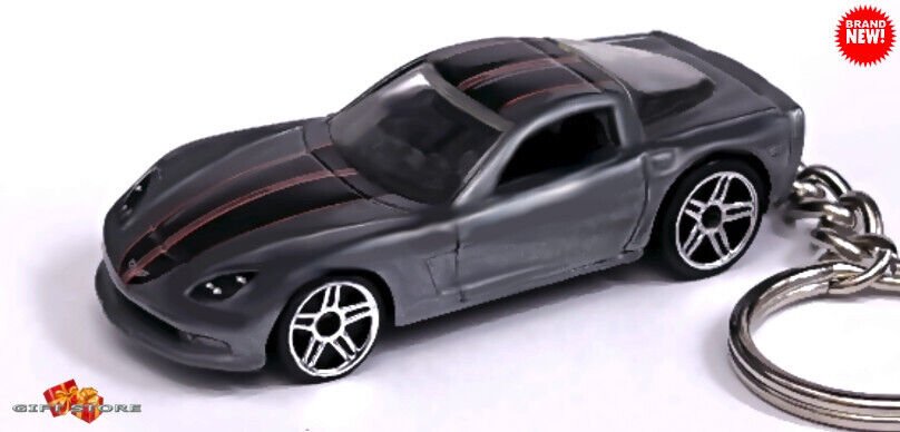 RARE KEYCHAIN GUN GREY CHEVY CORVETTE C6 CHEVROLET CUSTOM Ltd GREAT GIFT