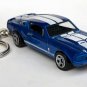 RARE KEYCHAIN 1967/68 BLUE FORD SHELBY MUSTANG GT500 CUSTOM Ltd GREAT GIFT