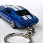 RARE KEYCHAIN BLUE 1967/68 FORD SHELBY MUSTANG GT500 CUSTOM Ltd GREAT GIFT