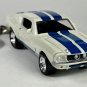 RARE KEYCHAIN 67/68 WHITE FORD SHELBY MUSTANG GT350 CUSTOM Ltd GREAT GIFT