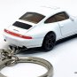 HTF KEYCHAIN WHITE PORSCHE 911 S/RS CARRERA 993 CUSTOM Ltd ED GREAT GIFT