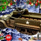 RARE CHRISTMAS ORNAMENT US HALF TRACK M3 USMC ARMORED CARRIER GREAT GIFT