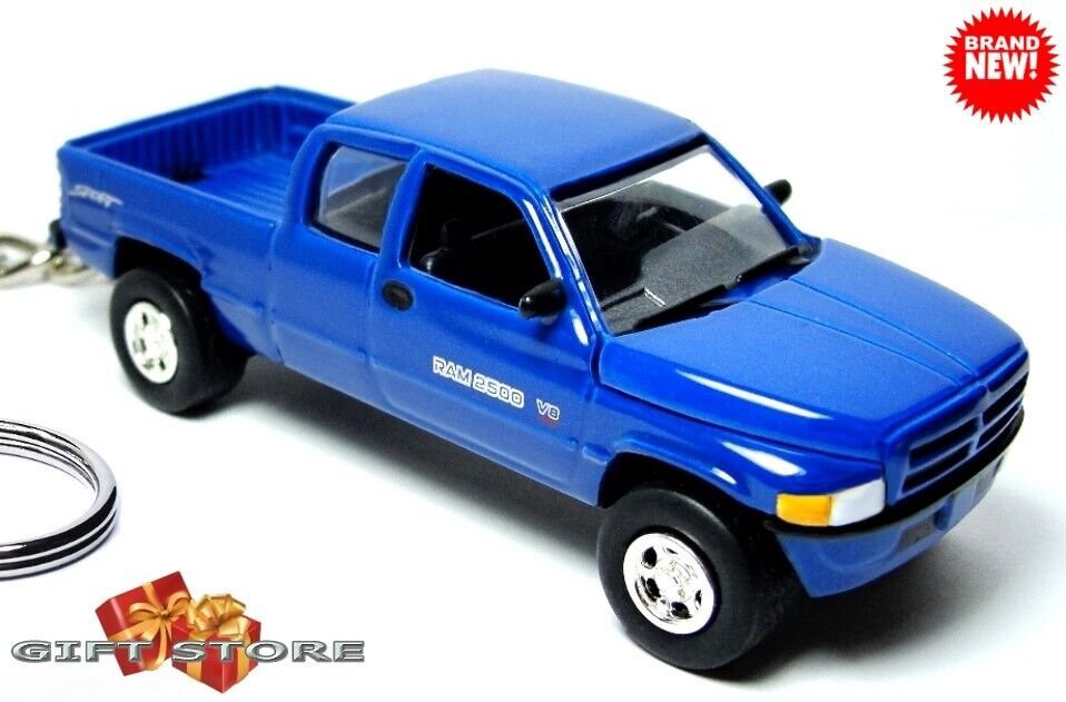 HTF RARE KEYCHAIN BLUE DODGE RAM 1500/2500 CUSTOM Ltd EDITION GREAT GIFT