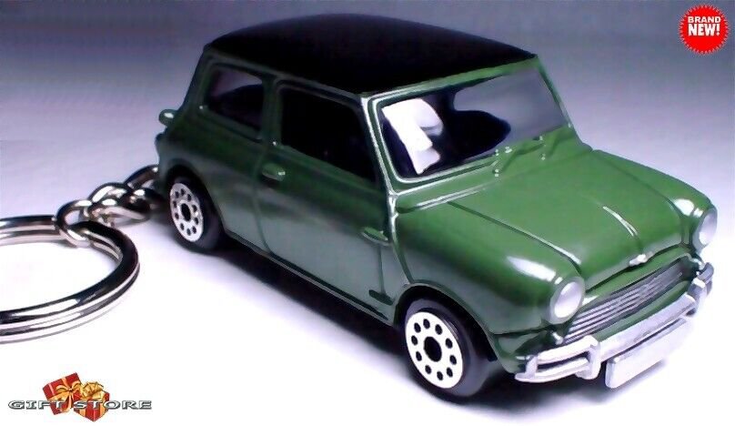 VERY RARE KEYCHAIN GREEN AUSTIN MORRIS MINI COOPER CUSTOM Ltd GREAT GIFT