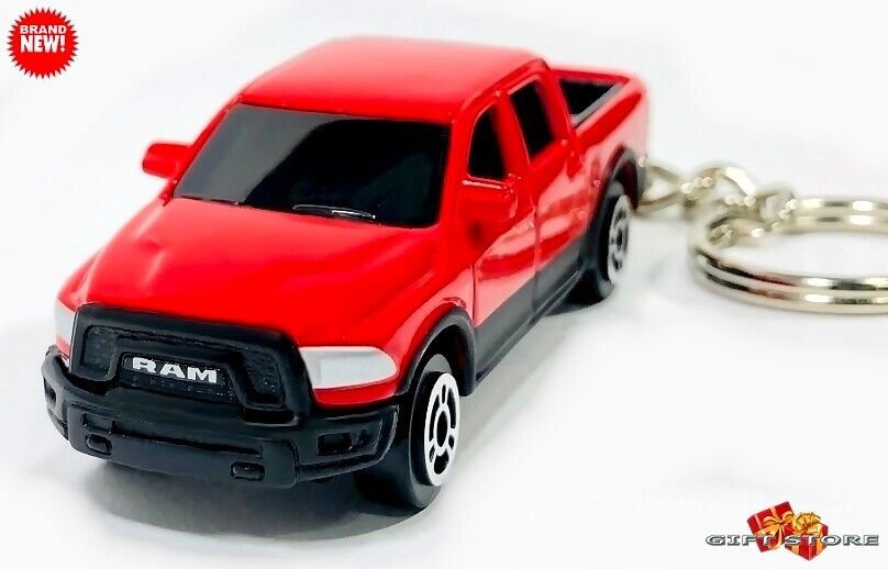RARE KEYCHAIN RED BLACK RAM REBEL DODGE TRUCK CUSTOM Ltd. Ed. GREAT GIFT