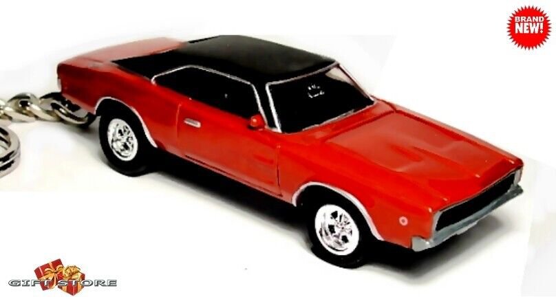 RARE KEYCHAIN 70 DARK BURNT ORANGE DODGE CHARGER CUSTOM Ltd Ed NICE GIFT