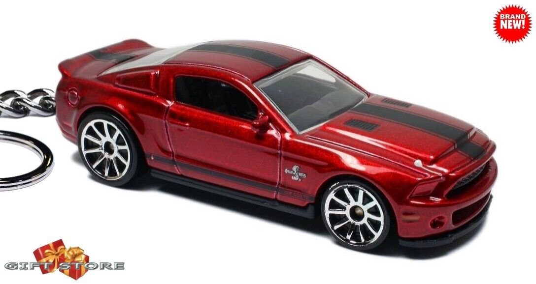 RARE KEYCHAIN DARK RED FORD SHELBY MUSTANG GT500 SS CUSTOM Ltd Ed GREAT GIFT