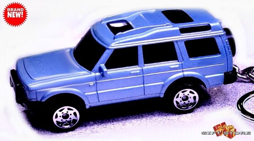 HTF RARE KEYCHAIN BLUE LAND ROVER DISCOVERY GREAT GIFT For DESK DISPLAY