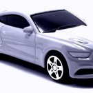 HTF KEYCHAIN WHITE FORD MUSTANG GT TINTED GLASS CUSTOM Ltd Ed GREAT GIFT