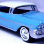 RARE KEYCHAIN 1958 BLUE CHEVROLET BEL AIR IMPALA CUSTOM Ltd GREAT GIFT