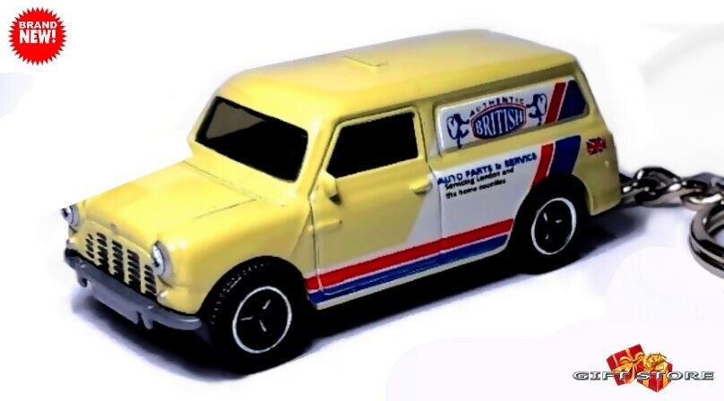 KEYCHAIN BLUE AUSTIN MORRIS MINI COOPER BMC VAN CUSTOM Ltd Ed GREAT GIFT