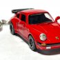 VERY RARE KEYCHAIN RED PORSCHE⢠911 CARRERA⢠TURBO "TEA TRAY" GREAT GIFT