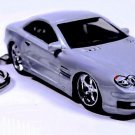 RARE KEYCHAIN SILVER MERCEDES SL CLASS SL500/SL55 CUSTOM Ltd. GREAT GIFT