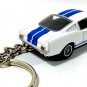 RARE KEYCHAIN 65/66 WHITE SHELBY MUSTANG GT350 FORD CUSTOM Ltd NICE GIFT