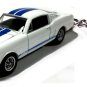 RARE KEYCHAIN 65/66 WHITE SHELBY MUSTANG GT350 FORD CUSTOM Ltd NICE GIFT