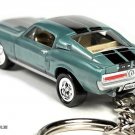 RARE KEYCHAIN BLUE 67/68 FORD SHELBY MUSTANG GT500 & KR COBRA GREAT GIFT