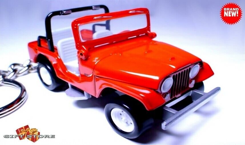 RARE KEYCHAIN RED WILLYS&acirc;�&cent; CJ5 KAISER&acirc;�&cent; JEEP AMC&acirc;�&cent; CUSTOM Ltd Ed. NICE GIFT