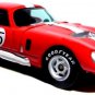 RARE KEYCHAIN RED 64~65 SHELBY⢠COBRA DAYTONA CUSTOM Ltd. Ed. GREAT GIFT