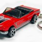 RARE CUSTOM KEYCHAIN 1964½/65/66 RED FORD MUSTANG CONVERTIBLE GREAT GIFT