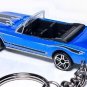 RARE CUSTOM KEYCHAIN 1964½/1965 BLUE FORD MUSTANG CONVERTIBLE GREAT GIFT