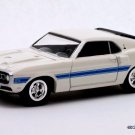 RARE KEYCHAIN 69/70 WHITE SHELBY MUSTANG GT350/GT500 CUSTOM Ltd GREAT GIFT