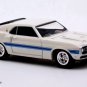 RARE KEYCHAIN 69/70 WHITE SHELBY MUSTANG GT350/GT500 CUSTOM Ltd GREAT GIFT