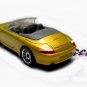 HTF KEYCHAIN GOLD PORSCHE 911 CARRERA CABRIOLET 996 CUSTOM Ltd NICE GIFT