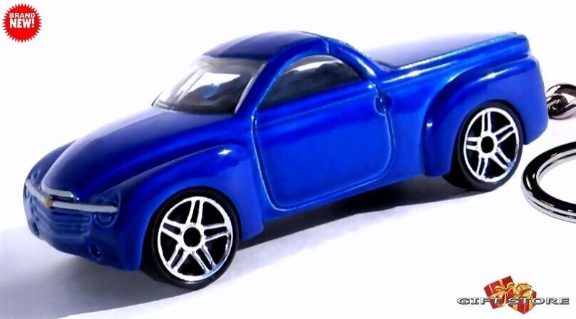 HTF KEYCHAIN BLUE CHEVY SSR CHEVROLET CUSTOM Ltd. Ed. GREAT GIFT NOVELTY