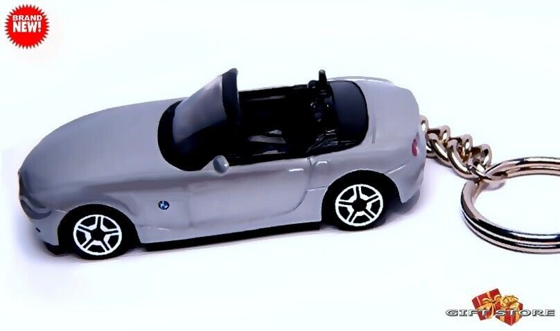 VERY RARE KEYCHAIN SILVER BMW Z4 ROADSTER NEW CUSTOM Ltd Ed. GREAT GIFT