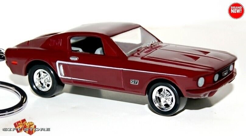 RARE KEYCHAIN RED 68 FORD&acirc;�&cent; MUSTANG GT CUSTOM Ltd. Ed. GREAT GIFT NOVELTY