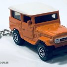 RARE KEYCHAIN ORANGE TOYOTA LAND CRUISER FJ40 CUSTOM Ltd. Ed. GREAT GIFT