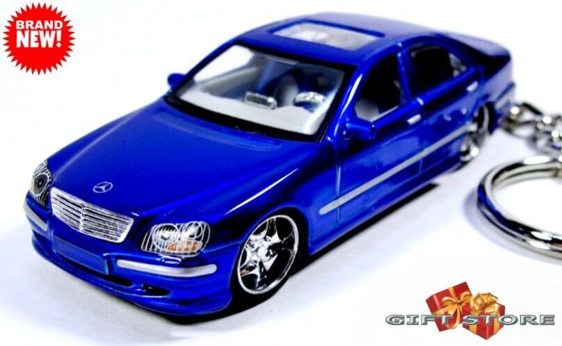 HTF KEYCHAIN BLUE MERCEDES S CLASS AMG CUSTOM Ltd Ed. GREAT GIFT NOVELTY