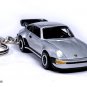 VERY RARE KEYCHAIN SILVER PORSCHE 911 CARRERA TURBO TEA TRAY NICE GIFT