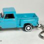 VERY RARE KEYCHAIN BLUE 64~65~66 CHEVY STEPSIDE C10 CUSTOM Ltd NICE GIFT