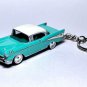 VERY RARE KEYCHAIN 2 LOT TURQUOISE 57 CHEVY⢠+ TRAILER HAULER GREAT GIFT