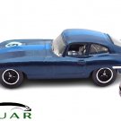 ������ ������ RARE KEYCHAIN BLUE JAGUAR E-TYPE (XKE USA) CUSTOM Ltd. Ed.������GREAT GIFT������������