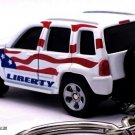 ������ ������ ������ VERY RARE KEYCHAIN WHITE JEEP LIBERTY ������ CUSTOM Ltd Ed. ������GREAT GIF���