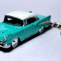 í ¼í¾í ¼í¾VERY RARE KEYCHAIN 2 LOT TURQUOISE 57 CHEVY⢠+ TRAILER HAULER GREAT GIFTí ¼í¾í ¼í¾