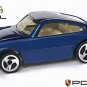 KEYCHAIN BLUE PORSCHE 911 CARRERA RS DUCKTAIL CUSTOM Ltd Ed.NICE GIFT