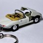 VERY RARE KEYCHAIN WHITE JAGUAR E-TYPE/XKE CONVERTIBLE CUSTOM Ltd GREAT GIFT