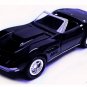 RARE KEYCHAIN 68~69~70 BLACK CHEVY CORVETTE C3 Conv. ❤️GREAT GIFT❤️