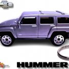 ������������ RARE KEYCHAIN SILVER HUMMER H3 TINTED WINDOWS CUSTOM Ltd Ed.������NICE GIFT������������