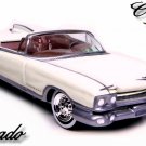 ������������������RARE KEYCHAIN 1959/60 WHITE CADILLAC ELDORADO CUSTOM Ltd Ed������NICE GIFT������